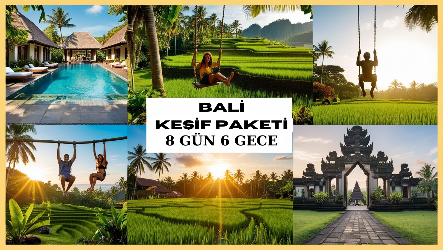 Uçaklı Bali Keşif Tatil Paketi (8 Gün 6 Gece)